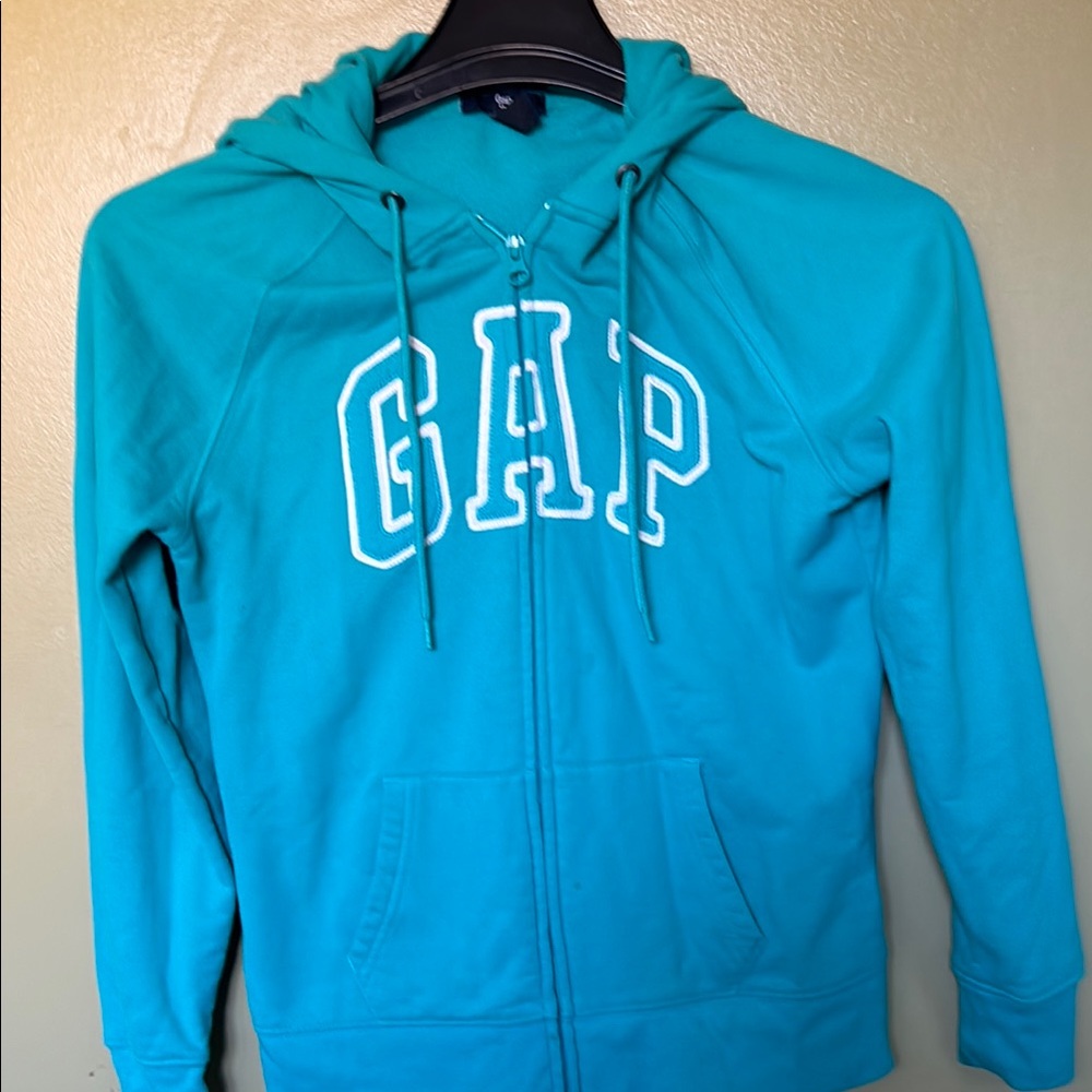 GAP Teal Zip-Up Hoodie